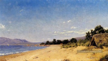 Cabane au bord de la mer paysage Paul Camille Guigou Peinture à l'huile